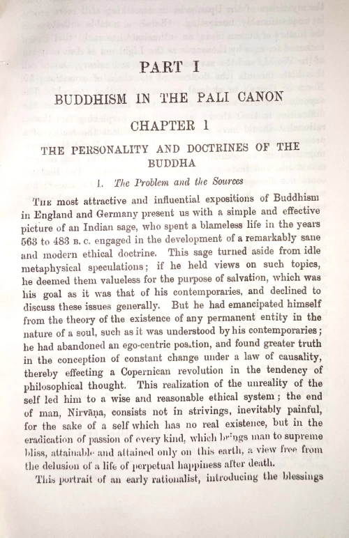 Buddhist Philosophy in India and Ceylon